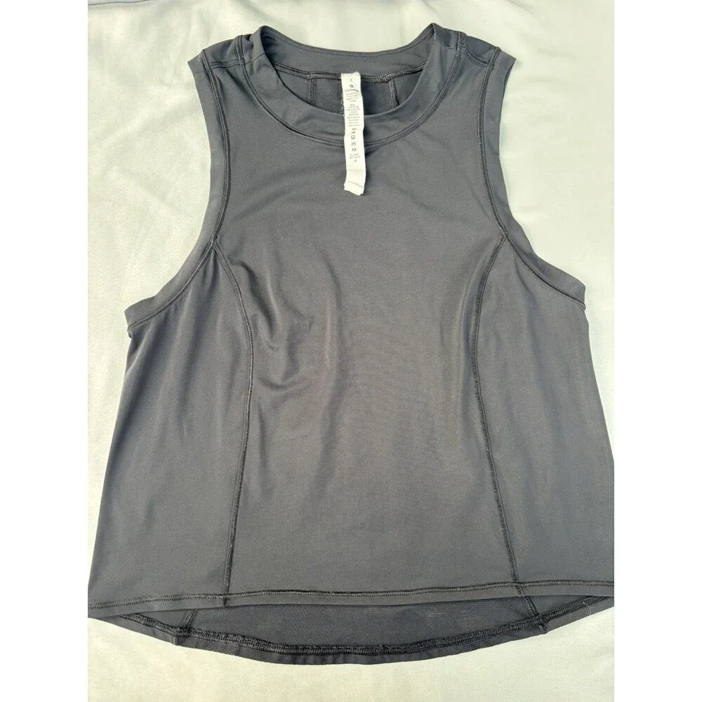 LULULEMON WOMENS BLACK SCULPT TANKTOP SZ 2